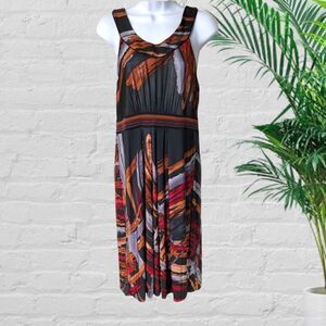 NWOT BCBG Maxazria Colorful Empire Sleeveless Dress